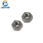 Stainless Steel SS304 SS316 316L Hex Weld Nuts